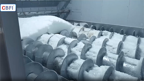 Проект системы грабельной подачи чешуйчатого льда мощностью 30 тонн